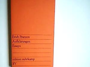 Seller image for Aufklrungen: Essays - edition suhrkamp Band 66 for sale by books4less (Versandantiquariat Petra Gros GmbH & Co. KG)
