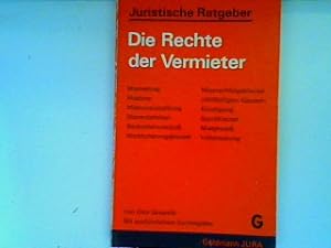 Bild des Verkufers fr Die Rechte der Vermieter zum Verkauf von books4less (Versandantiquariat Petra Gros GmbH & Co. KG)