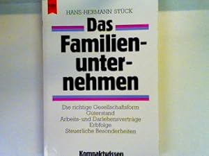 Bild des Verkufers fr Das Familienunternehmen: die richtige Gesellschaftsform, Gterstand, Arbeits- und Darlehensvertrge, Erbfolge, steuerliche Besonderheiten Heyne Kompaktwissen , Nr. 335 zum Verkauf von books4less (Versandantiquariat Petra Gros GmbH & Co. KG)