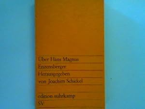 Imagen del vendedor de ber Hans Magnus Enzensberger. (Nr 403) a la venta por books4less (Versandantiquariat Petra Gros GmbH & Co. KG)