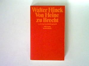 Bild des Verkufers fr Von Heine zu Brecht. (Band 481) - edition suhrkamp. zum Verkauf von books4less (Versandantiquariat Petra Gros GmbH & Co. KG)