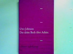 Bild des Verkäufers für Das dritte Büch über Achim - edition suhrkamp Band 100 zum Verkauf von books4less (Versandantiquariat Petra Gros GmbH & Co. KG)