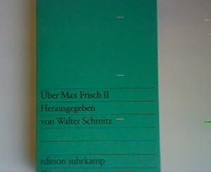 Bild des Verkufers fr ber Max Frisch II. (Nr 852) zum Verkauf von books4less (Versandantiquariat Petra Gros GmbH & Co. KG)