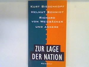 Seller image for Zur Lage der Nation. for sale by books4less (Versandantiquariat Petra Gros GmbH & Co. KG)