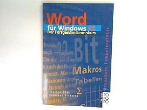 Seller image for Word fr Windows 95 : der Fortgeschrittenenkurs. for sale by books4less (Versandantiquariat Petra Gros GmbH & Co. KG)