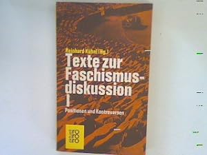 Texte zur Faschismusdiskussion Bd. 1: Positionen und Kontroversn A 1824