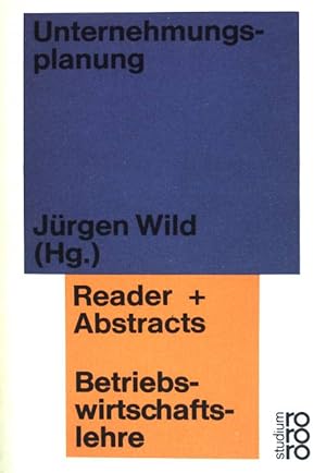 Bild des Verkufers fr Unternehmungsplanung. Reader + Abstracts. (Nr. 27) zum Verkauf von books4less (Versandantiquariat Petra Gros GmbH & Co. KG)