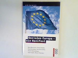 Seller image for Soziales Europa - ein Manifest. for sale by books4less (Versandantiquariat Petra Gros GmbH & Co. KG)