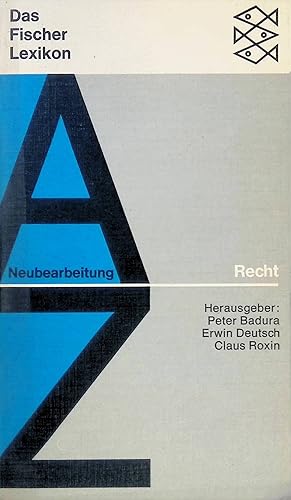 Seller image for Das Fischerlexikon: Recht (Nr. FL 12) for sale by books4less (Versandantiquariat Petra Gros GmbH & Co. KG)