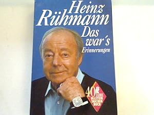 Bild des Verk�ufers f�r Das wars: Erinnerungen zum Verkauf von books4less (Versandantiquariat Petra Gros GmbH & Co. KG)