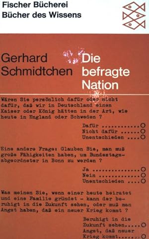 Bild des Verkufers fr Die befragte Nation. (Nr. 689) zum Verkauf von books4less (Versandantiquariat Petra Gros GmbH & Co. KG)