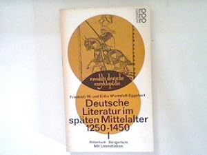 Bild des Verkufers fr Deutsche Literatur im spten Mittelalter 1250 bis 1450 Bd. 1: Rittertum Bgertum mit Lesestcken. (Nr. 350/351/352) zum Verkauf von books4less (Versandantiquariat Petra Gros GmbH & Co. KG)