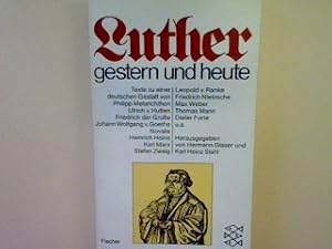 Bild des Verkufers fr Luther gestern und heute. (Nr. 3477) zum Verkauf von books4less (Versandantiquariat Petra Gros GmbH & Co. KG)