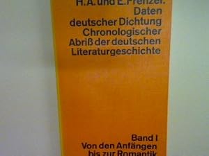 Image du vendeur pour Daten deutscher Dichtung Chronologischer Abriss der deutschen Literaturgeschichte Bd. 1: Von den Anfngen bis zur Romantik. Nr. 3101 mis en vente par books4less (Versandantiquariat Petra Gros GmbH & Co. KG)