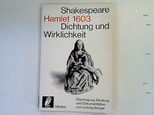 Imagen del vendedor de Shakespeare: Hamlet 1603 Dcihtung und Wirklichkeit. (DW 29) a la venta por books4less (Versandantiquariat Petra Gros GmbH & Co. KG)