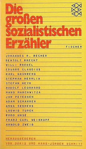 Bild des Verkufers fr Die groen sozialistischen Erzhler. (Nr. 1755) zum Verkauf von books4less (Versandantiquariat Petra Gros GmbH & Co. KG)