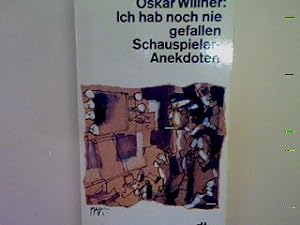 Bild des Verkufers fr Ich hab noch nie gefallen: Schauspieleranekdoten. Nr. 1624 zum Verkauf von books4less (Versandantiquariat Petra Gros GmbH & Co. KG)