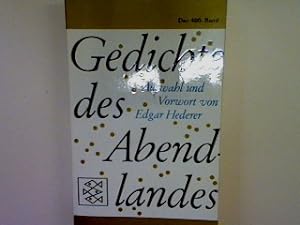 Bild des Verkufers fr Gedichte des Abendlandes. (Nr. 400) zum Verkauf von books4less (Versandantiquariat Petra Gros GmbH & Co. KG)