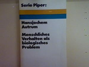 Bild des Verkufers fr Menschliches Verhalten als biologisches Problem. Nr. 148, zum Verkauf von books4less (Versandantiquariat Petra Gros GmbH & Co. KG)