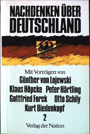 Bild des Verkufers fr Nachdenken ber Deutschland Bd. 2: Reden. zum Verkauf von books4less (Versandantiquariat Petra Gros GmbH & Co. KG)