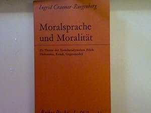 Bild des Verkufers fr Moralsprache und Moralitt. zum Verkauf von books4less (Versandantiquariat Petra Gros GmbH & Co. KG)