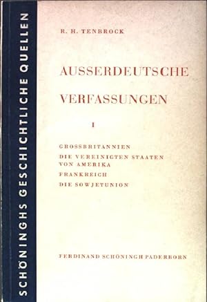 Bild des Verkufers fr Ausserdeutsche Verfassungen Bd. 1. zum Verkauf von books4less (Versandantiquariat Petra Gros GmbH & Co. KG)