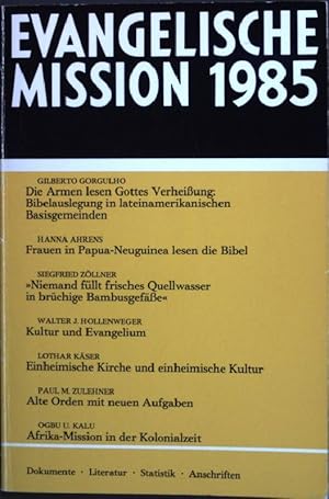 Imagen del vendedor de Evangelische Mission 1985. a la venta por books4less (Versandantiquariat Petra Gros GmbH & Co. KG)