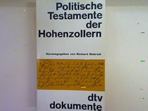 Bild des Verkufers fr Politische Testamente der Hohenzollern. Nr. 2929, zum Verkauf von books4less (Versandantiquariat Petra Gros GmbH & Co. KG)
