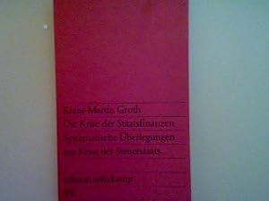 Seller image for Die Krise der Staatsfinanzen: Systematische berlegungen zur Krise des Steuerstaats. (Nr. 918) for sale by books4less (Versandantiquariat Petra Gros GmbH & Co. KG)