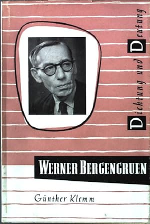 Seller image for Werner Bergengruen. for sale by books4less (Versandantiquariat Petra Gros GmbH & Co. KG)