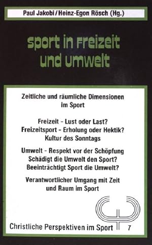 Seller image for Sport in Freizeit und Umwelt. (Nr. 142) for sale by books4less (Versandantiquariat Petra Gros GmbH & Co. KG)