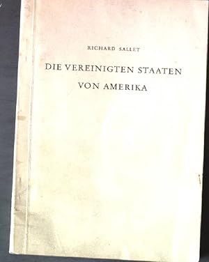 Seller image for Die vereinigten Staaten von Amerika. for sale by books4less (Versandantiquariat Petra Gros GmbH & Co. KG)
