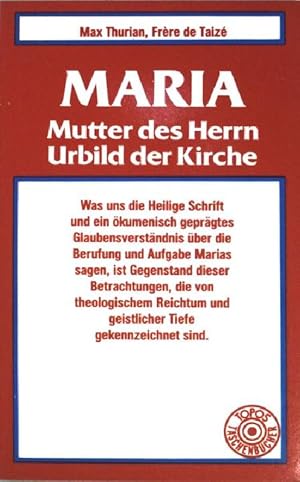 Seller image for Maria: Mutter des Herrn, Urbild der Kirche. (Nr. 72) for sale by books4less (Versandantiquariat Petra Gros GmbH & Co. KG)