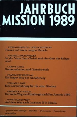 Imagen del vendedor de Jahrbuch Mission 1989. - Kommunikation. a la venta por books4less (Versandantiquariat Petra Gros GmbH & Co. KG)