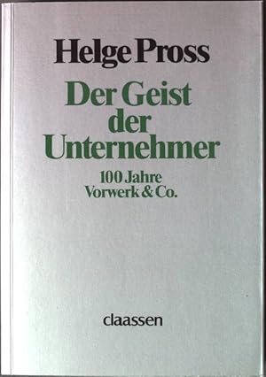 Imagen del vendedor de Der Geist der Unternehmer. a la venta por books4less (Versandantiquariat Petra Gros GmbH & Co. KG)