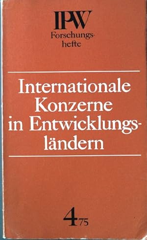 Imagen del vendedor de Internationale Konzerne in Entwicklungslndern. a la venta por books4less (Versandantiquariat Petra Gros GmbH & Co. KG)