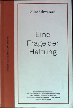 Image du vendeur pour Eine Frage der Haltung. mis en vente par books4less (Versandantiquariat Petra Gros GmbH & Co. KG)