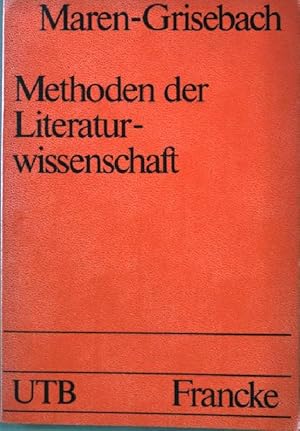 Immagine del venditore per Methoden der Literaturwissenschaft. Nr. UTB 121, 6. Auflage, venduto da books4less (Versandantiquariat Petra Gros GmbH & Co. KG)