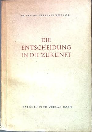 Bild des Verkufers fr Die Entscheidung in die Zukunft. zum Verkauf von books4less (Versandantiquariat Petra Gros GmbH & Co. KG)