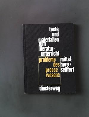 Seller image for Probleme des Pressewesens. for sale by books4less (Versandantiquariat Petra Gros GmbH & Co. KG)