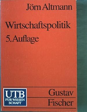 Bild des Verkufers fr Wirtschaftspolitik. Nr. UTB 1317, 5. Auflage, zum Verkauf von books4less (Versandantiquariat Petra Gros GmbH & Co. KG)