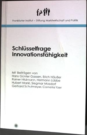Bild des Verkufers fr Schlsselfrage Innovationsfhigkeit. zum Verkauf von books4less (Versandantiquariat Petra Gros GmbH & Co. KG)