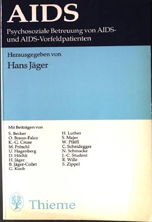 Seller image for Aids: Psychosoziale Betreueung von Aids- und Aids- Vorfeldpatienten. for sale by books4less (Versandantiquariat Petra Gros GmbH & Co. KG)