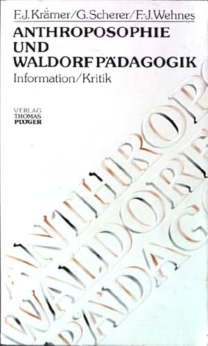 Bild des Verkufers fr Anthroposophie und Waldorfpdagogik. zum Verkauf von books4less (Versandantiquariat Petra Gros GmbH & Co. KG)