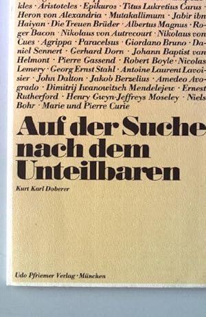 Immagine del venditore per Auf der Suche nach dem Unteilbaren venduto da books4less (Versandantiquariat Petra Gros GmbH & Co. KG)