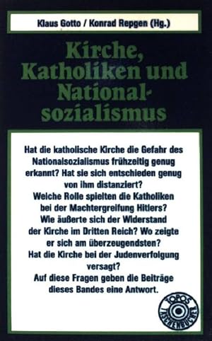 Bild des Verkufers fr Kirche, Katholiken und Nationalsozialismus. (Nr. 96) zum Verkauf von books4less (Versandantiquariat Petra Gros GmbH & Co. KG)