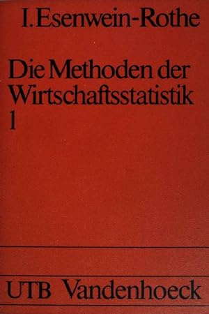 Bild des Verkufers fr Die Methoden der Wirtschaftsstatistik Bd. 1. (Nr. 559) UTB, zum Verkauf von books4less (Versandantiquariat Petra Gros GmbH & Co. KG)