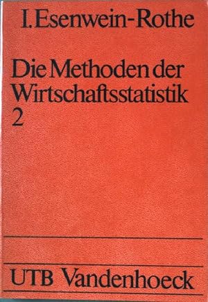 Bild des Verkufers fr Die Methoden der Wirtschaftsstatistik Bd. 2. (Nr. 560) UTB, zum Verkauf von books4less (Versandantiquariat Petra Gros GmbH & Co. KG)