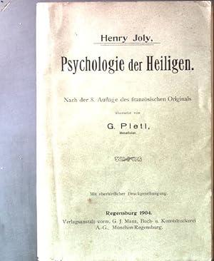 Seller image for Psychologie der Heiligen. for sale by books4less (Versandantiquariat Petra Gros GmbH & Co. KG)