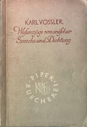 Bild des Verkufers fr Wesenszge romanischer Sprache und Dichtung - italienisch, franzsisch, spanisch zum Verkauf von books4less (Versandantiquariat Petra Gros GmbH & Co. KG)